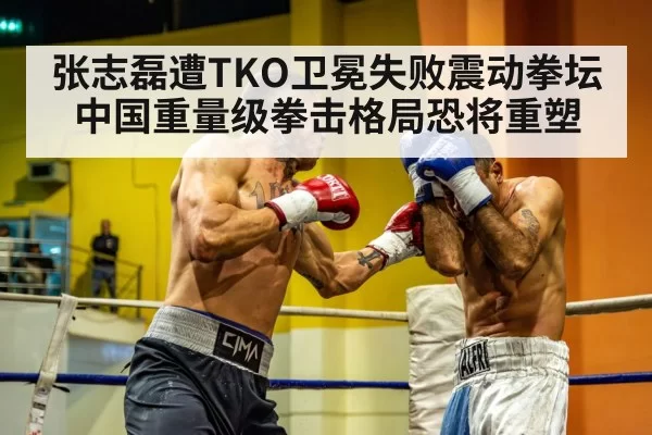 Chinese heavyweight boxer in action